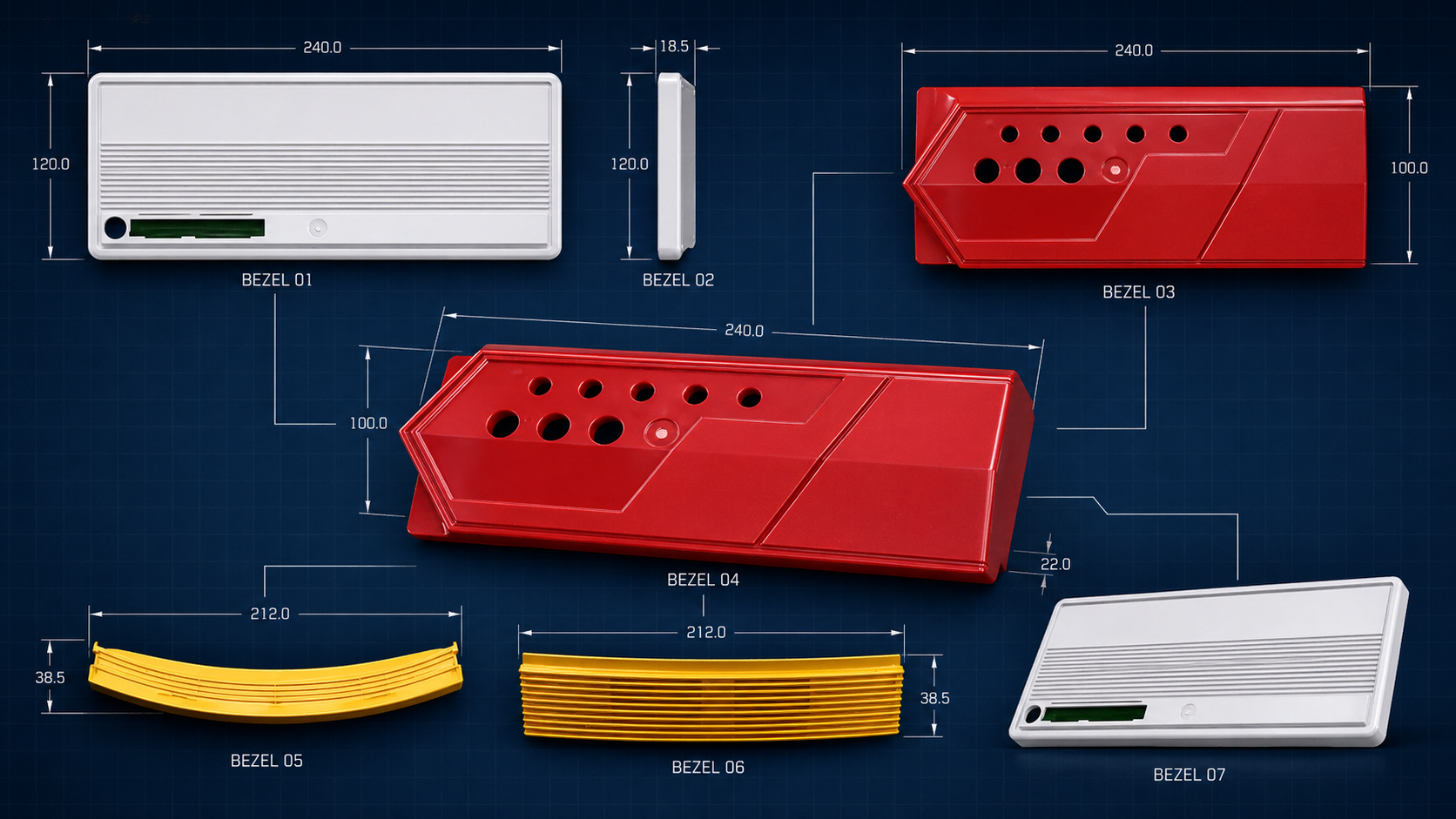 Custom plastic components